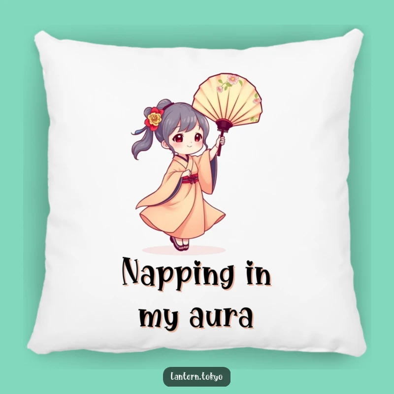 Elegant Lantern Kimono Pillow - Cozy Comfort with Artistic Flair