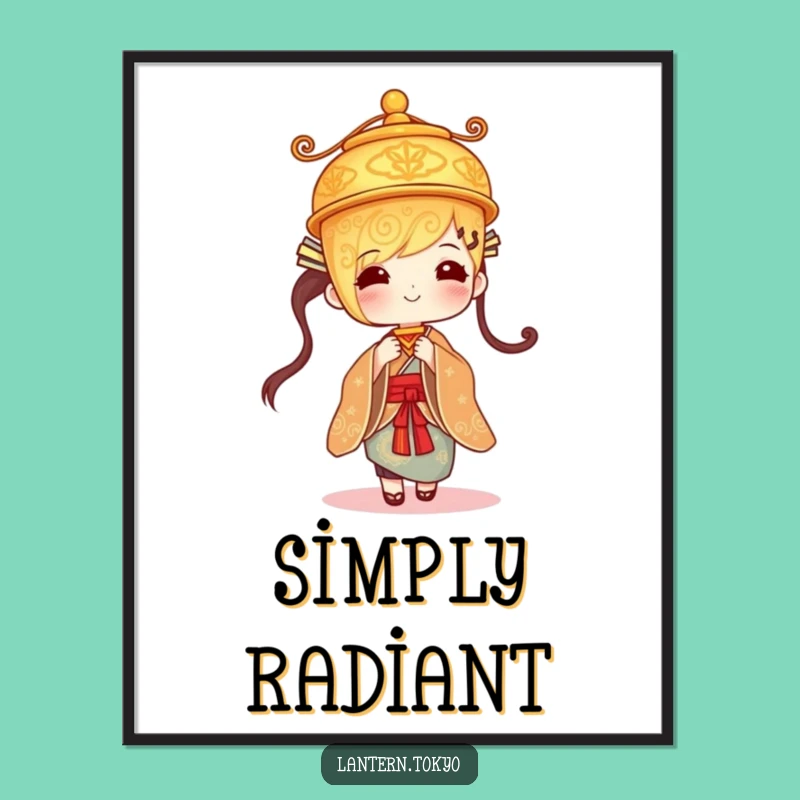Funny Golden Lantern Digital Art: Instant Elegance and Humor with a Sway!